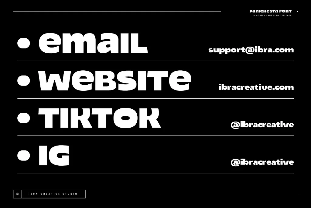 Panichesta Sans Serif Font Panichesta Font
