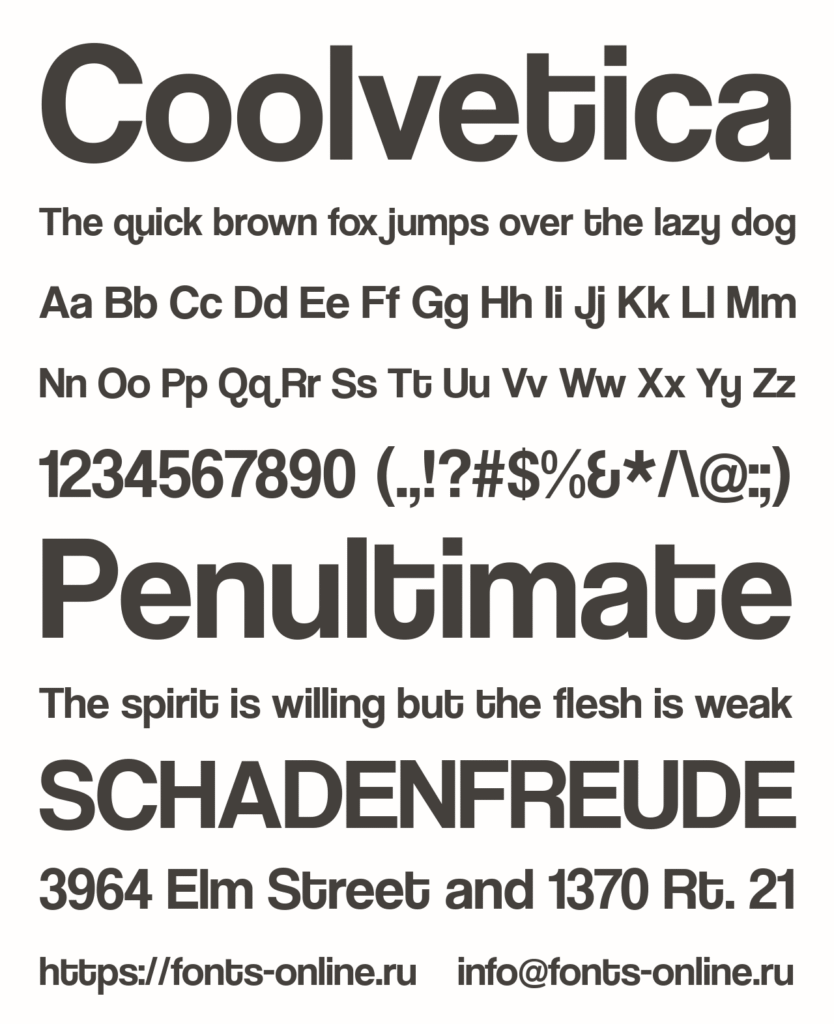 Coolvetica Font